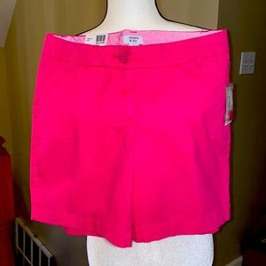 Crown & Ivy Caroline 7” Inseam Pink Shorts Size 4 BNWT
